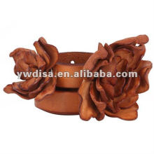 Fashion Flower Genuine Leather Belt For Woman 2013